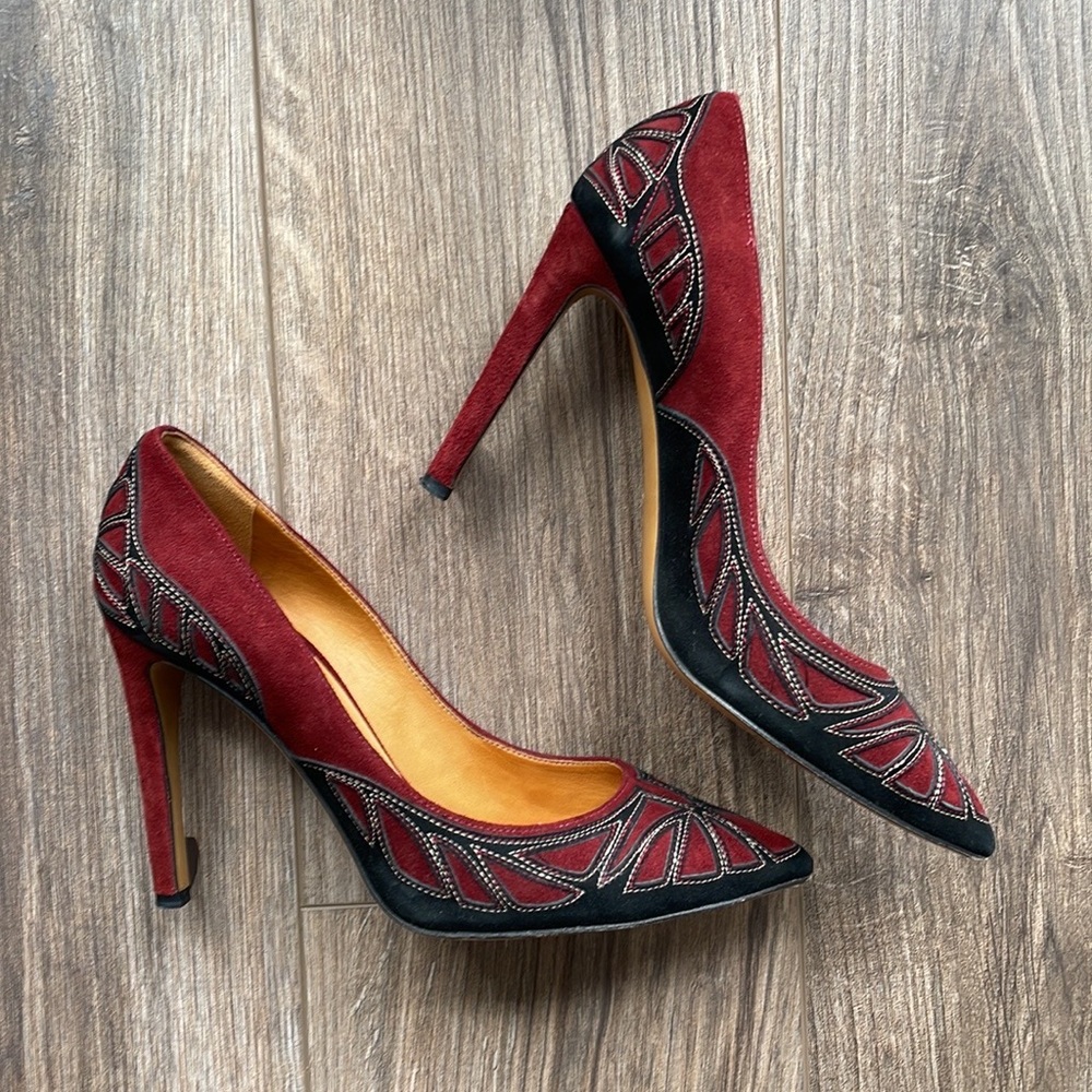 Isabel Marant Bradford Suede Embroidered Pumps | 39 - Picture 2 of 13
